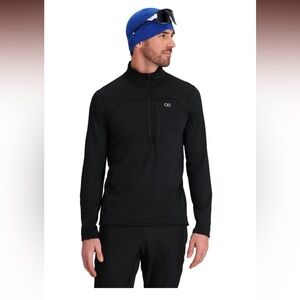 Outdoor research mens vigor grid half zip fleece medium